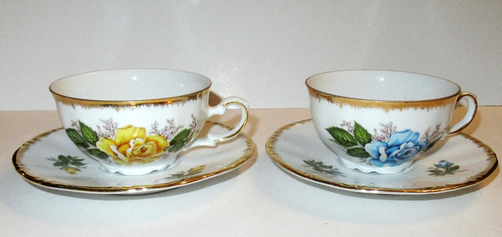 Vintage Kronester Bavaria thee kopjes met schotels, nieuw., Ophalen of Verzenden