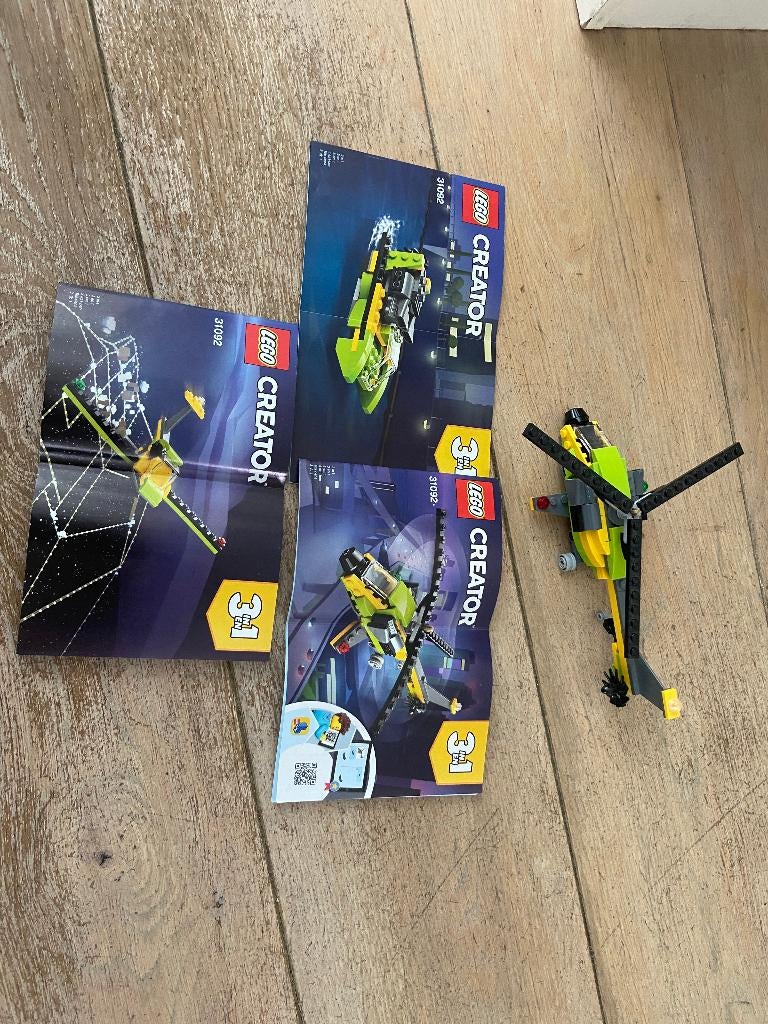 LEGO Creator Helikopter (31092) met Boekje, Ophalen of Verzenden, Zo goed als nieuw, Complete set, Lego