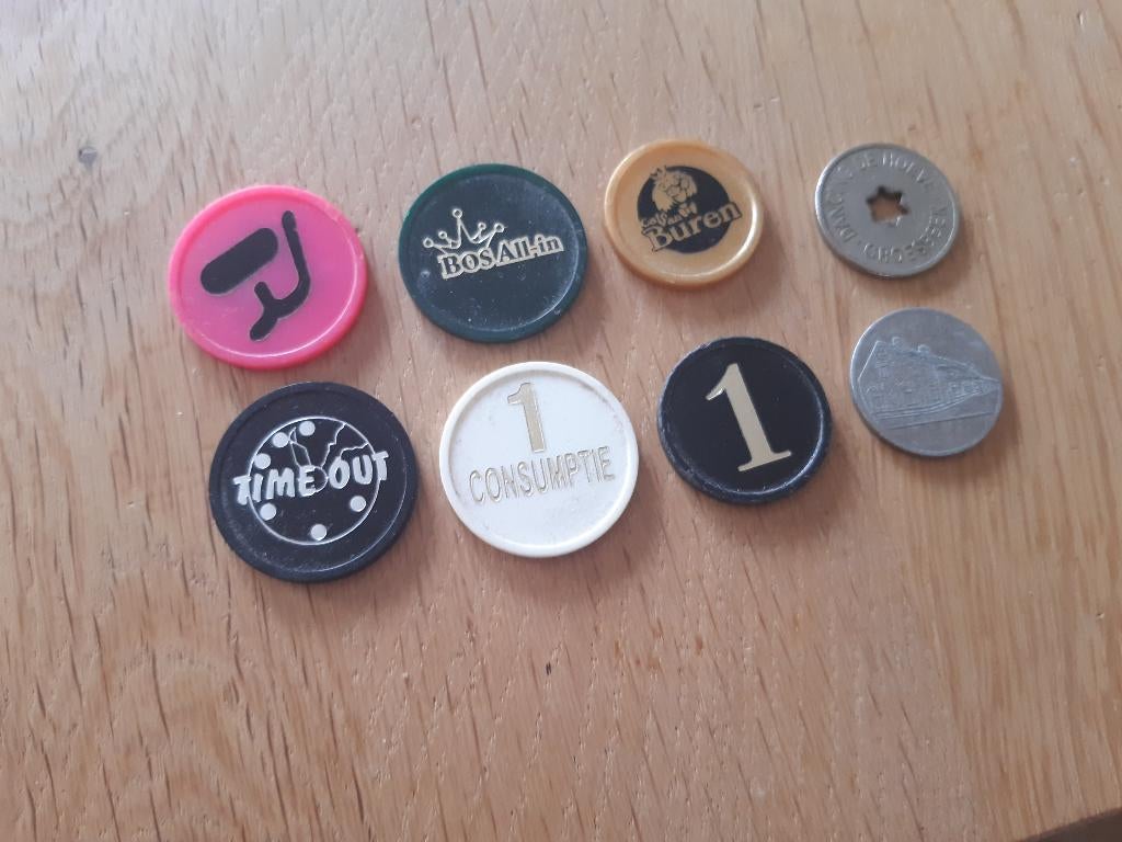 Te koop Kleine verzameling consumptiemunten, munten, Ophalen of Verzenden, Gebruikt