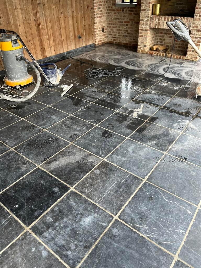 Belgisch Hardsteen vloer polijsten, Ophalen of Verzenden, Hardsteen, 10 m² of meer, Vloertegels