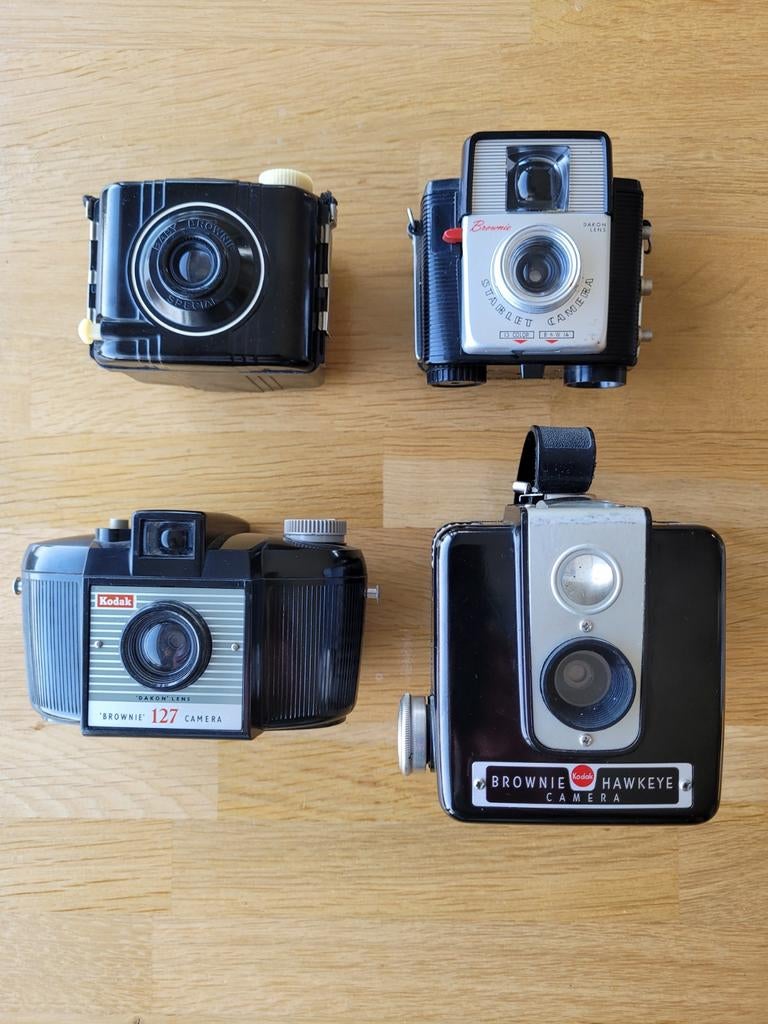 Retro Kodak Camera Collectie - 4 Stuks, Ophalen of Verzenden, Gebruikt, Compact, Kodak