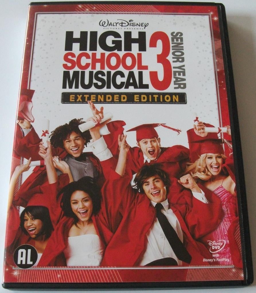 Dvd *** HIGH SCHOOL MUSICAL 3 *** Walt Disney, Cd's en Dvd's, Alle leeftijden, Overige genres, Ophalen of Verzenden, Zo goed als nieuw