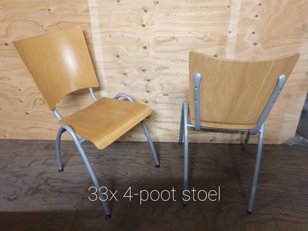 Kantine stoel, Ophalen, Gebruikt, Overige kleuren, Vijf, Zes of meer stoelen