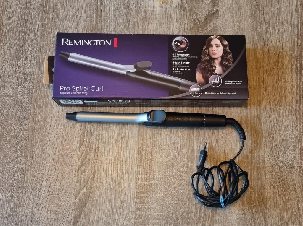 Remington krultang Pro Spiral Curl 19mm, Ophalen of Verzenden, Zo goed als nieuw, Krultang of Stijltang