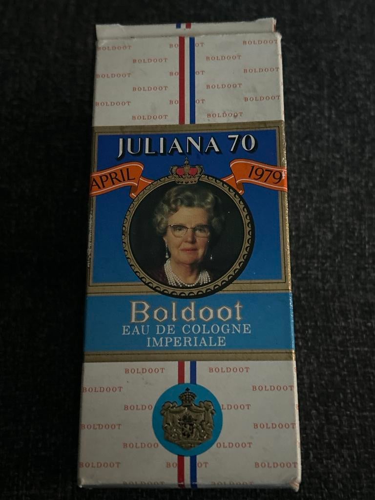 Vintage Boldoot Eau de Cologne - Juliana 70, Ophalen of Verzenden, Nieuw, Nederland, Overige typen