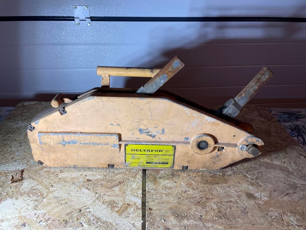 Staaldraadtakel, tirfor, deltafor 1.6 ton, Ophalen, Gebruikt, Handmatig