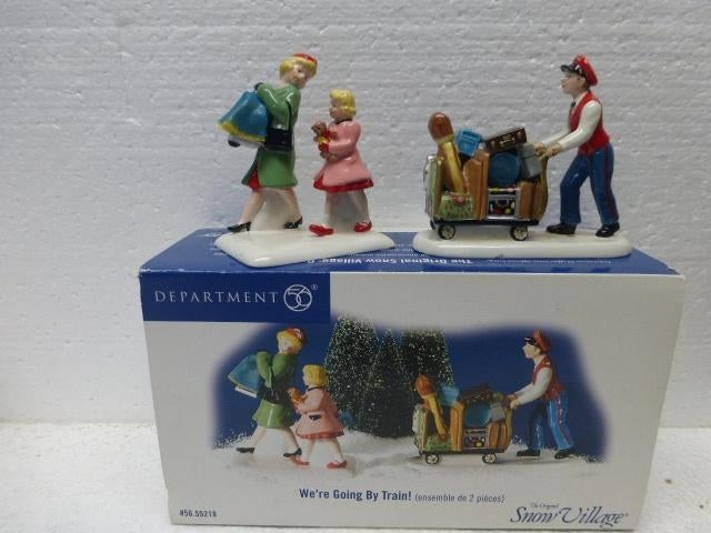 department 56 we're going by train kerstdorp poppetjes kerst, Ophalen of Verzenden, Zo goed als nieuw