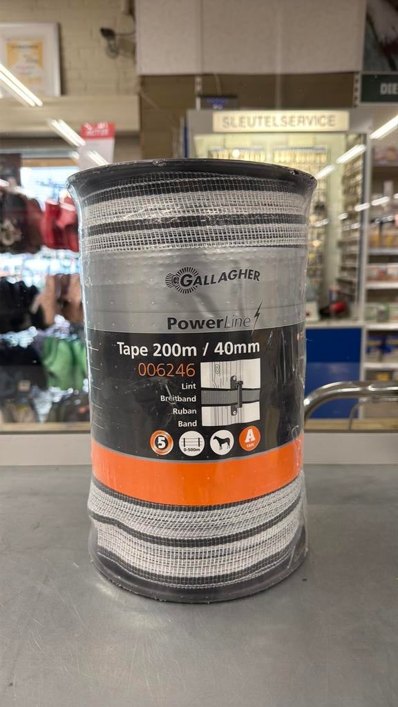 Gallagher Powerline lint 200 mtr/40 mm *NIEUW*, Weidegang