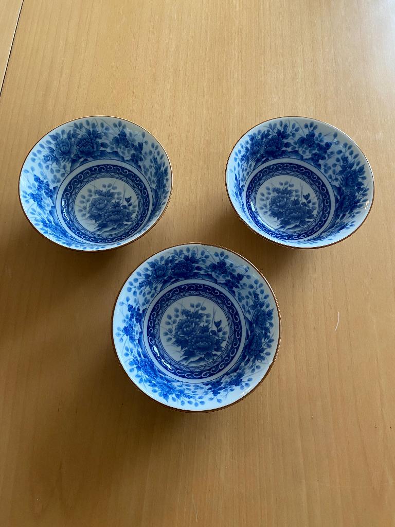 3 gave Japanse Juzan Gama kommen, Antiek en Kunst, Antiek | Porselein, Ophalen of Verzenden