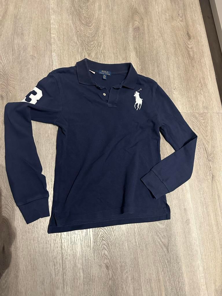 Polo Ralph Lauren Polo Maat L/G (14-16) Donkerblauw, Kinderen en Baby's, Kinderkleding | Overige, Gebruikt, Jongen of Meisje, Ophalen of Verzenden