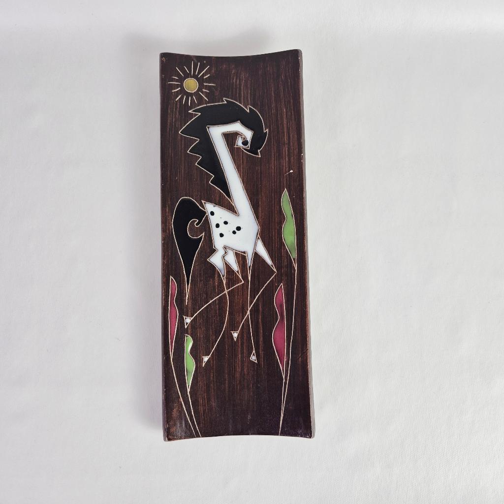 Vintage keramische wandtegel Ruscha, Verzamelen, Retro, Huis en Inrichting, Verzenden