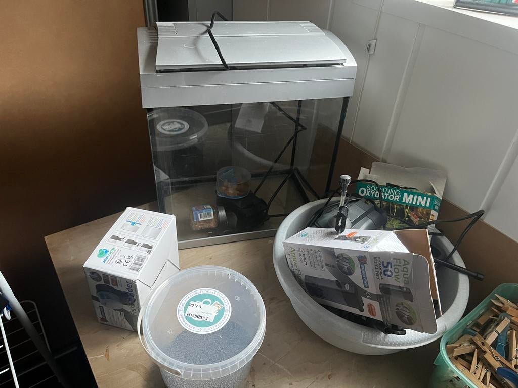 Aquarium set, Ophalen, Gebruikt