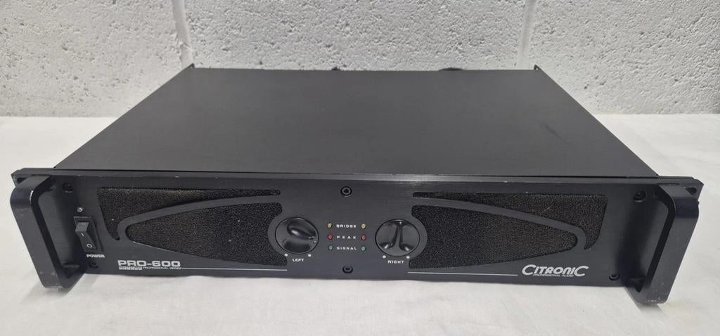 Citronic PRO-600 Eindversterker - Krachtig en Betrouwbaar, Overige merken, Gebruikt, Ophalen of Verzenden, 120 watt of meer
