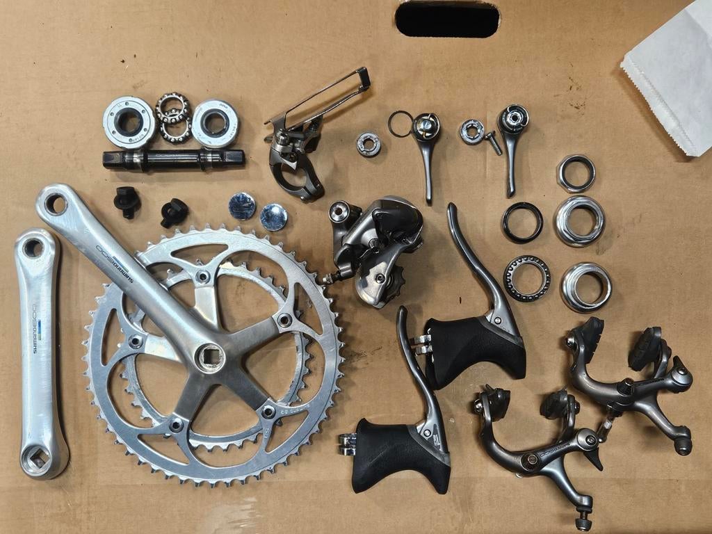 Shimano 600 tricolor groepset 2x7, Ophalen, Gebruikt, Wiel