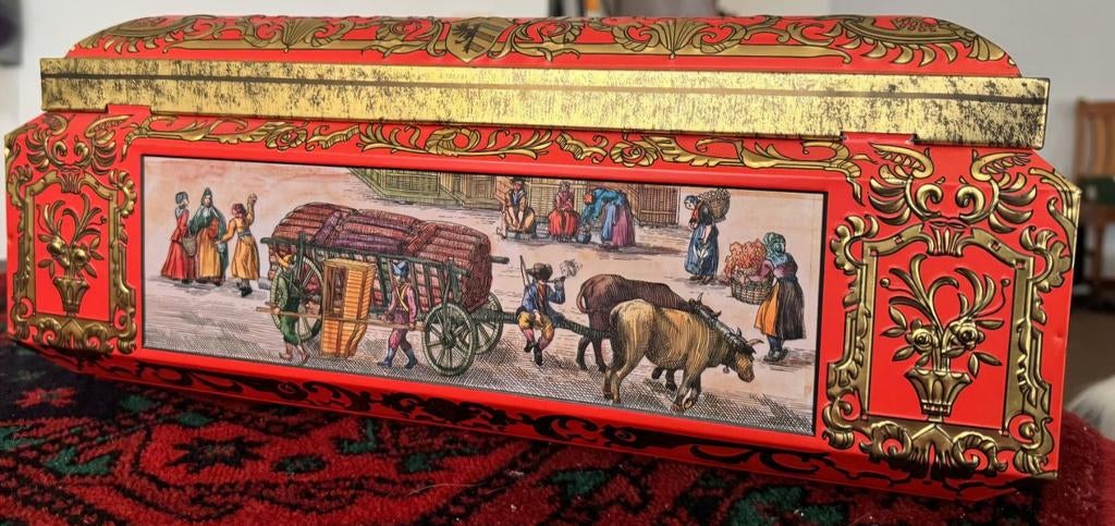 Blikken trommel van Otto Schmidt, Nürnberg, Verzamelen, Blikken, Ophalen, Overige