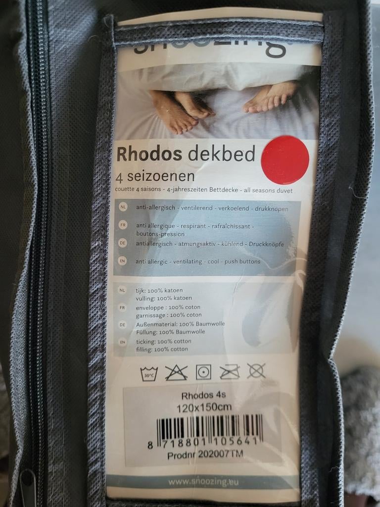 2x snoozing 4 seizoenen dekbed 120x150. Volledig katoen, Huis en Inrichting, Slaapkamer | Beddengoed, Zo goed als nieuw, Deken of Dekbed
