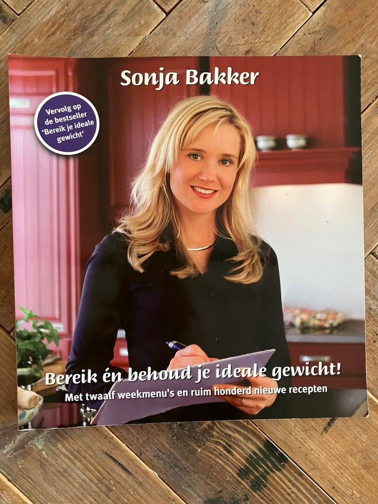 Sonja Bakker. Dieet. Boek. Afvallen. Lijnen. Gezondheid., Ophalen of Verzenden, Zo goed als nieuw