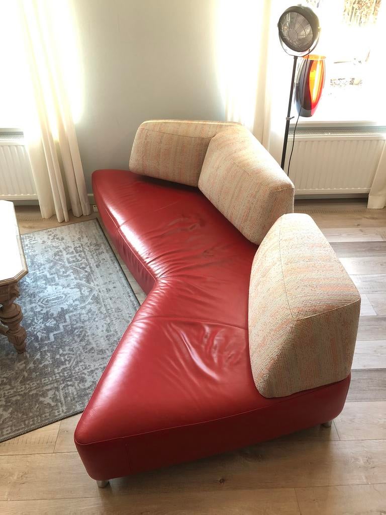 Koopje!!! Leolux Archipel 3p zitbank = designklassieker, Ophalen, Gebruikt, 100 tot 125 cm, Leer