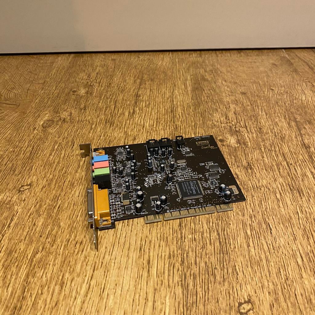 Sound Blaster SB0220 Live 5.1 Dolby Digital PCI Geluidskaart, Computers en Software, Ophalen of Verzenden, Gebruikt, Intern