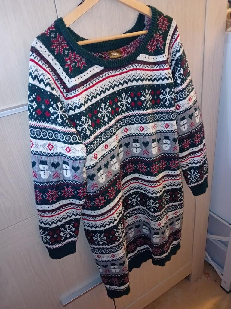 Bonprix jurk met wintermotieven, maat 44/46, Kleding | Dames, Grote Maten, Bonprix, Jurk, Ophalen of Verzenden, Zo goed als nieuw