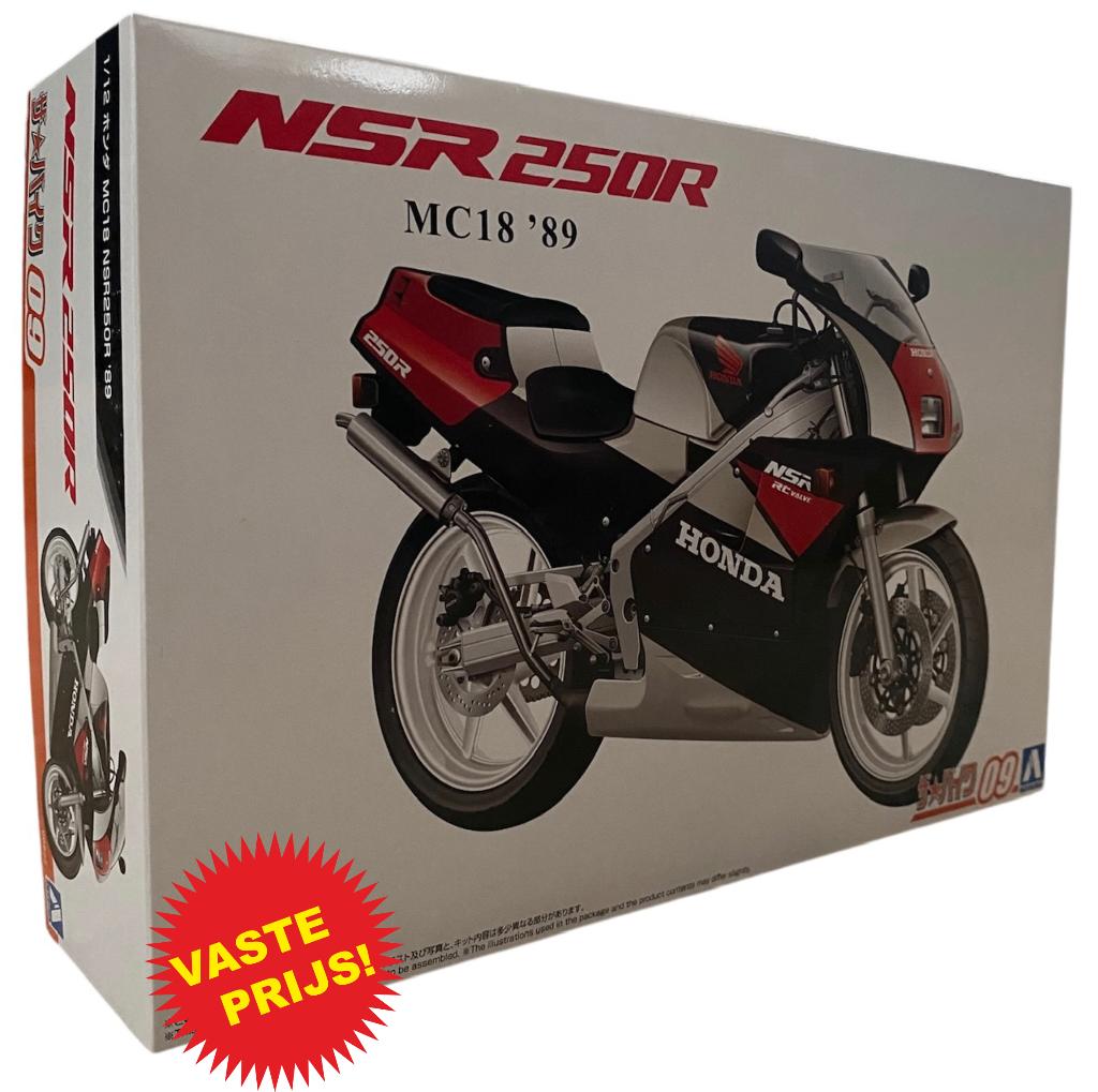 Honda MC18 NSR250R 1989 (Aoshima 06822) 1/12, Overige merken, Nieuw, Ophalen of Verzenden, Groter dan 1:32