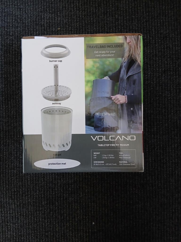 Vulcano tabletop fire pit (medium), Ophalen
