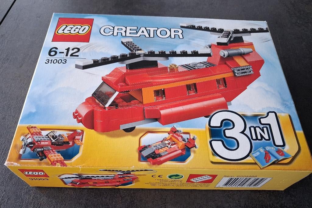 Lego Creator set 31003 (2013) - Red Rotors (3 modellen)., Kinderen en Baby's, Speelgoed | Duplo en Lego, Gebruikt, Lego, Complete set