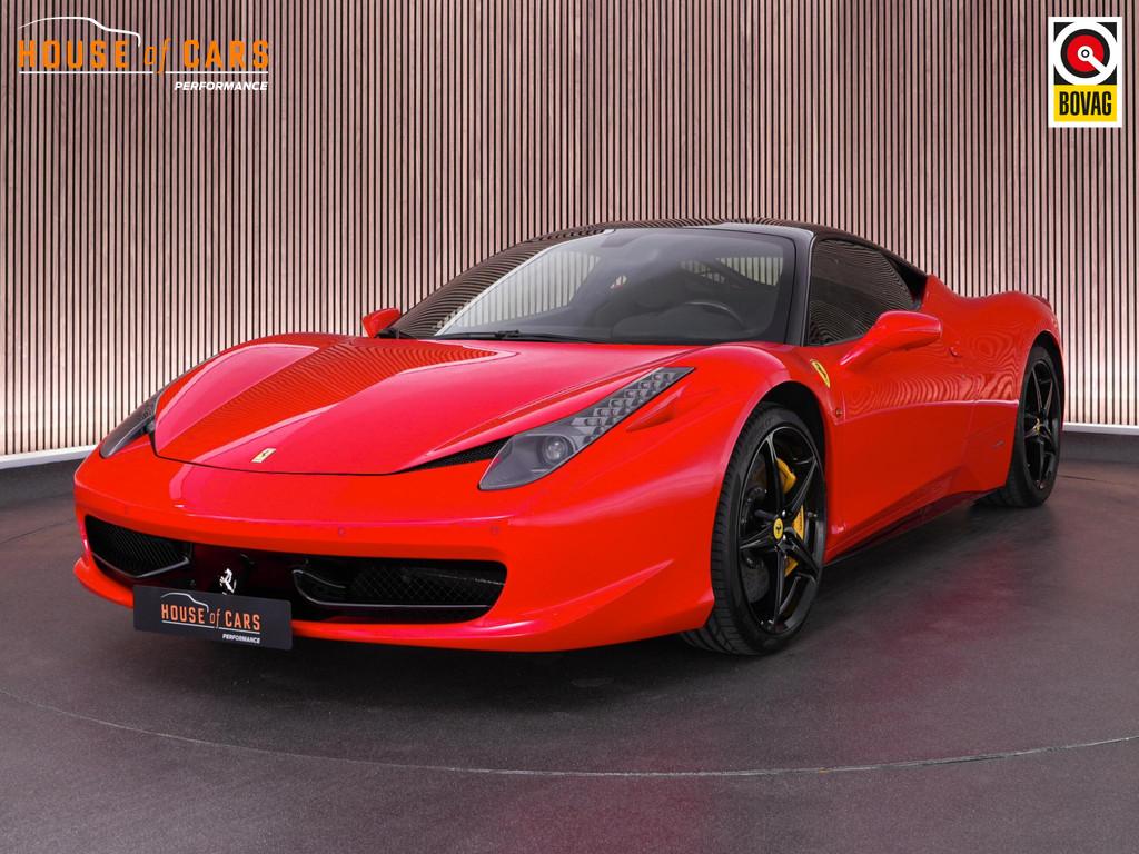 Ferrari 458 Italia 4.5 V8 |Rosso Scuderia|dealer onderhouden, Gebruikt, Bedrijf, 2 stoelen, Geïmporteerd