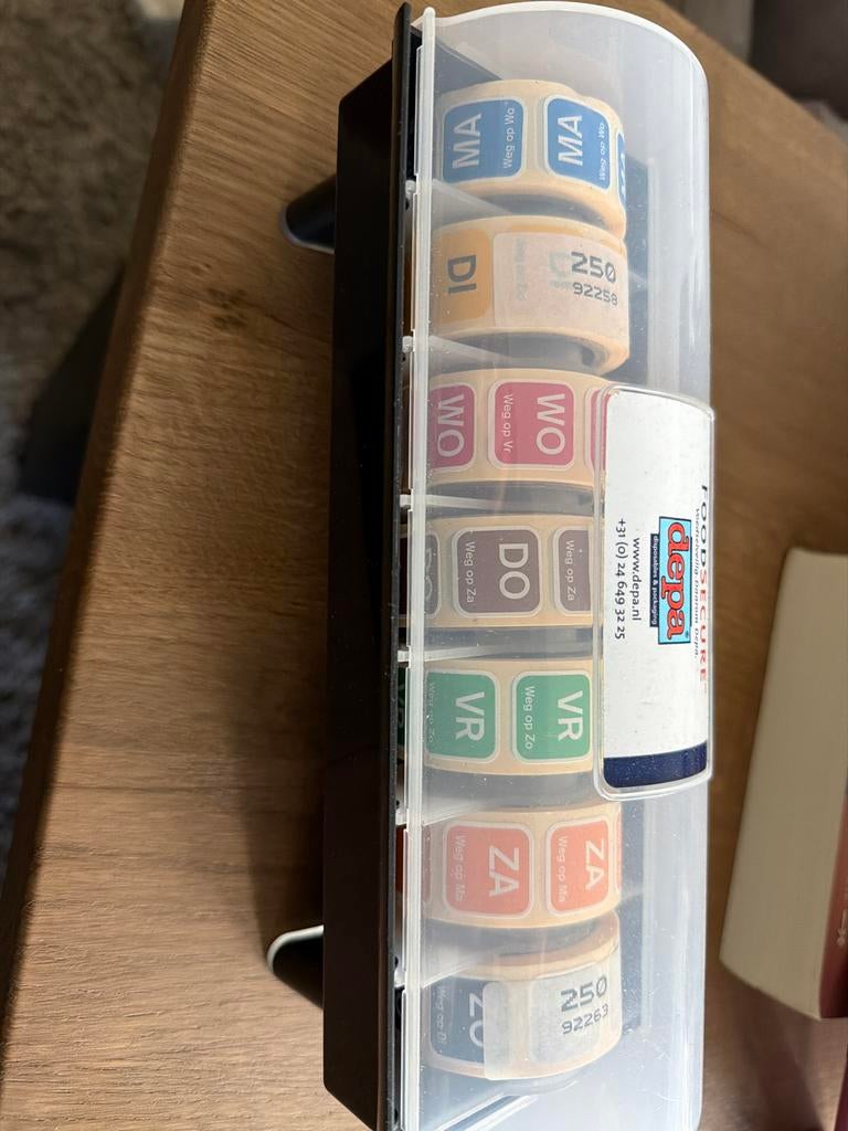 Depa Foodsecure dagenetiketten dispenser. Voor voedsel, Ophalen of Verzenden, Overige typen