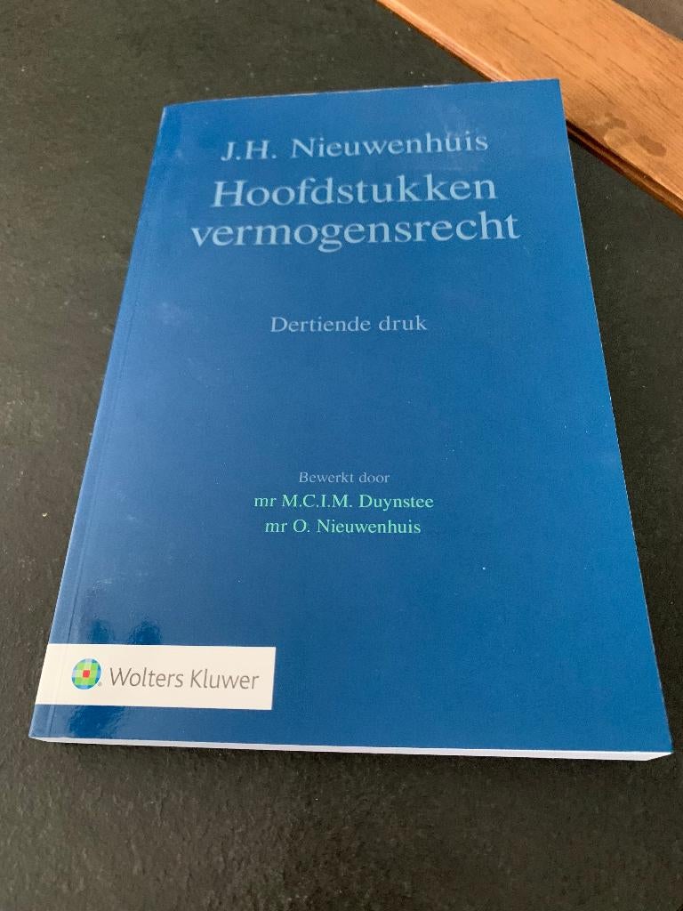 Rechten: Hoofdstukken vermogensrecht, Boeken, Studieboeken en Cursussen, Ophalen of Verzenden, Beta, Zo goed als nieuw, WO