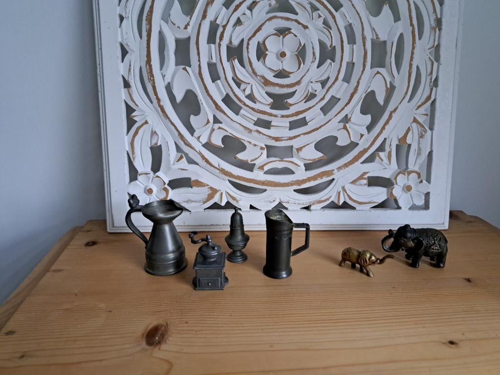 Tinnen beeldjes en olifantjes, Ophalen of Verzenden