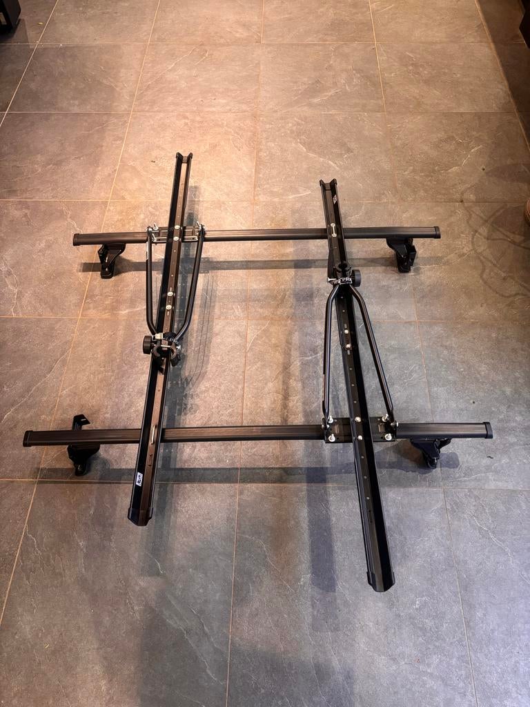 Volkswagen Polo 6R Dakdrager + Fietsendrager Twinnyload, Ophalen, 2 fietsen, Zo goed als nieuw, Dakdrager