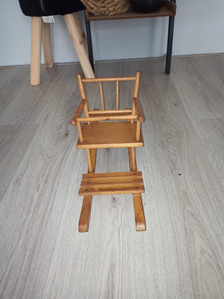 Poppen schommel stoeltje, Ophalen of Verzenden, Gebruikt, Babypop