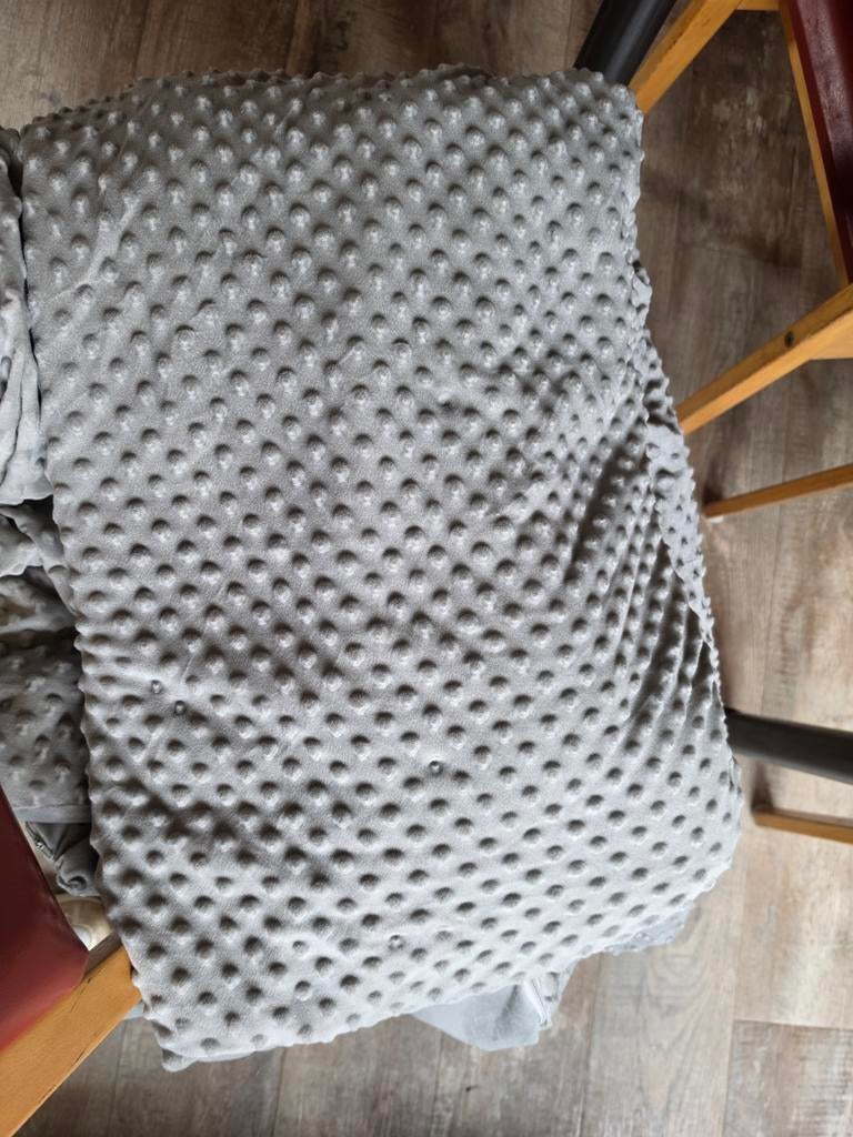 Zwaartedeken / verzwaringsdeken met uitwasbare hoes, Huis en Inrichting, Slaapkamer | Beddengoed, Ophalen, Eenpersoons, Grijs