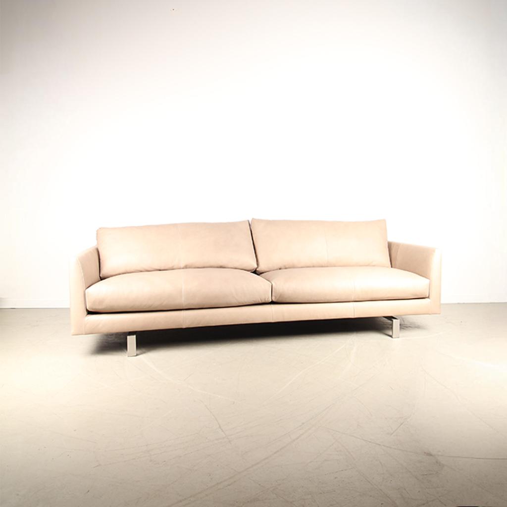 1x Montis Axel 4-zits bank Tobago Steel – RVS sledepoot, Niet ingevuld, Niet ingevuld, 75 tot 100 cm, Ophalen of Verzenden