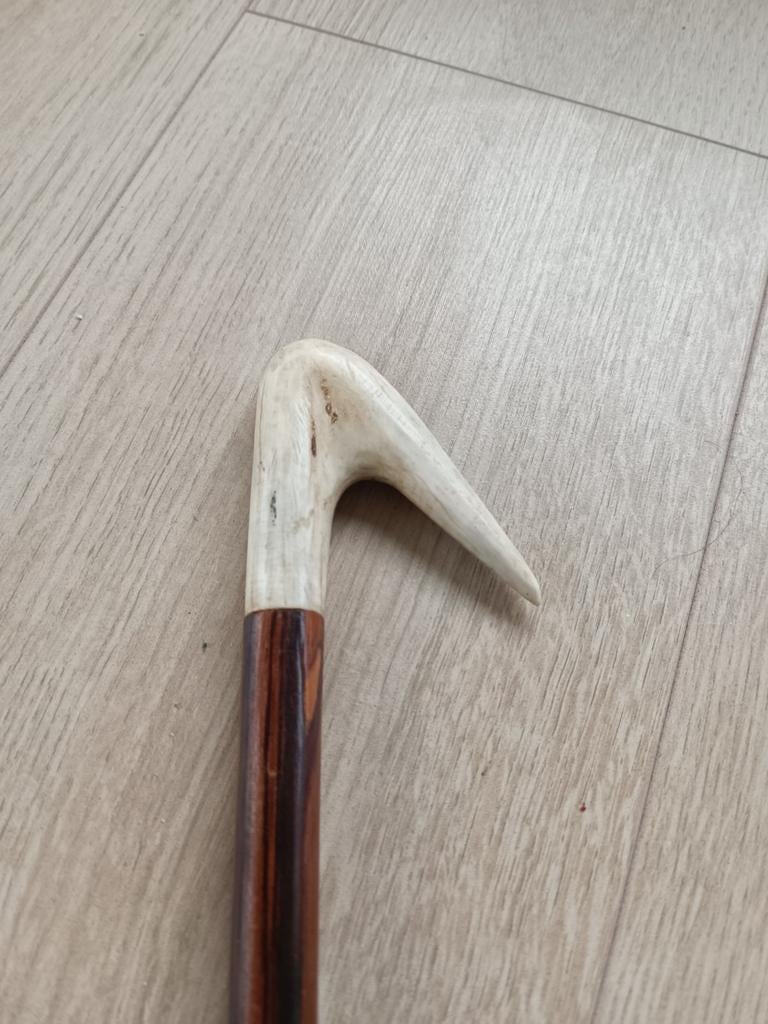 Wandelstok met een handvat van een gewei, Antiek en Kunst, Curiosa en Brocante, Ophalen