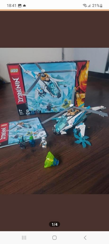 Complete Lego Ninjago Shuricopter set 70673 incl doos., Ophalen of Verzenden, Zo goed als nieuw, Complete set, Lego