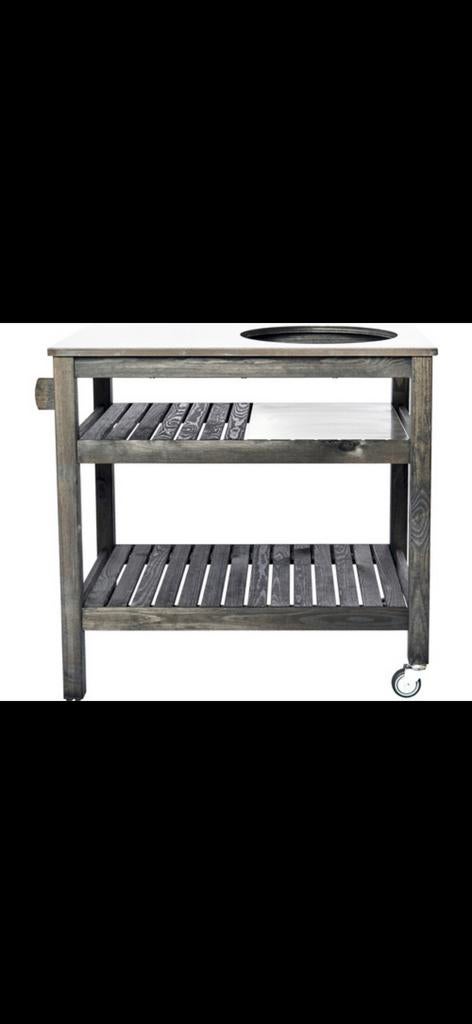 GRILL GURU Barbecue tafel zwart gebeitst vurenhout, Ophalen of Verzenden, Zo goed als nieuw