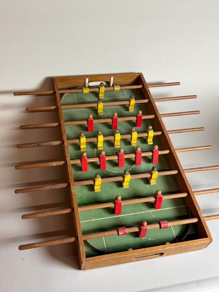 Retro vintage Xerxes Homas tafelvoetbal spel hout mancave, Ophalen of Verzenden, Gebruikt, Overige sporten, Spel