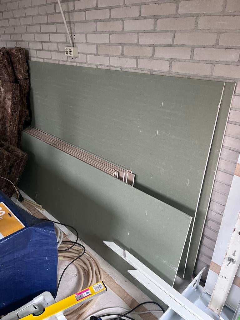 Gyproc groene badkamer platen en gipsplaten, Ophalen, Zo goed als nieuw