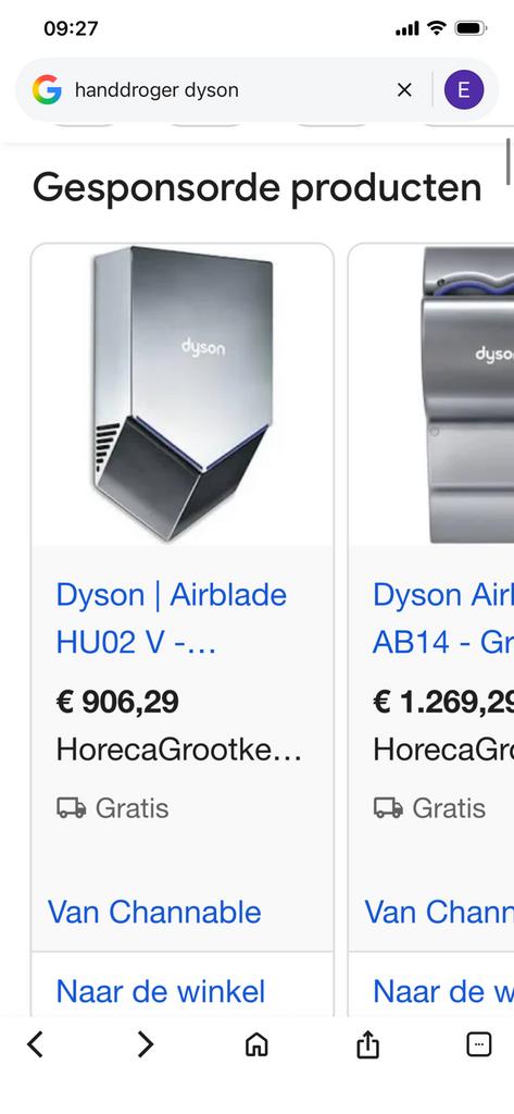 Handdroger, Ophalen of Verzenden, Zo goed als nieuw