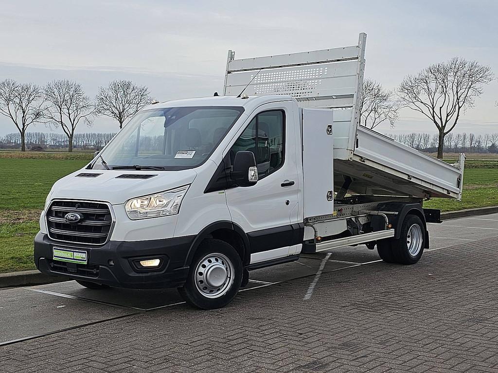 FORD TRANSIT 2.0 kipper kist 170pk ac, Gebruikt, Euro 6, Wit, Bedrijf
