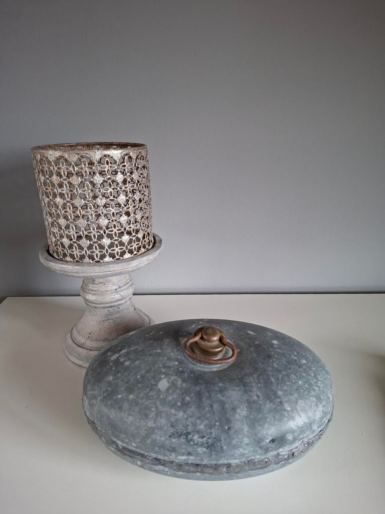 Brocante  Ovale Kruik, Ophalen of Verzenden