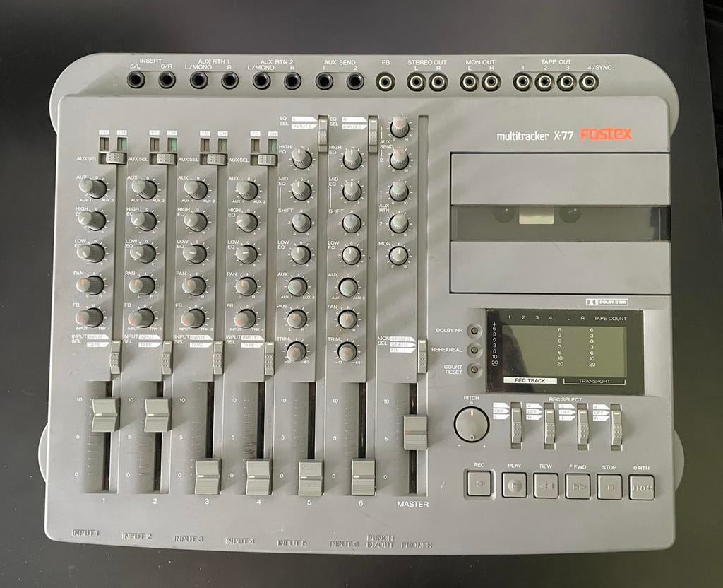 Fostex X-77 Multitrack Cassette Recorder, Muziek en Instrumenten, Mengpanelen, Gebruikt, Ophalen of Verzenden
