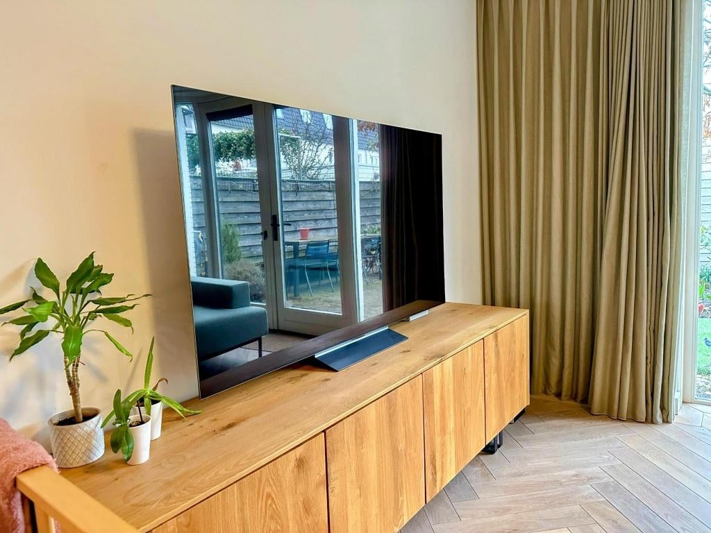 Goossens Luuk Dressoir - Massief Eiken - 4 Deuren, Huis en Inrichting, Kasten | Televisiemeubels, Ophalen, Gebruikt, Eikenhout