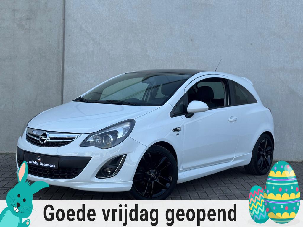 Opel Corsa 1.4-16V OPC LINE STL VERW STR VERW AIRCO PDC, 101 pk, 4 cilinders, Wit, Origineel Nederlands