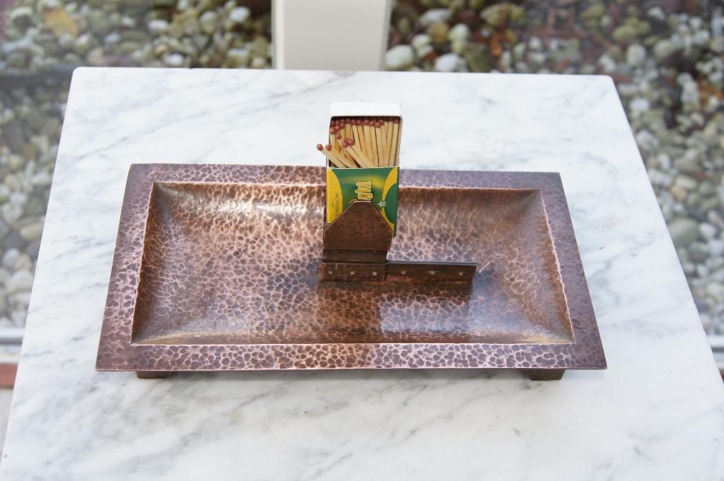 Lucifer houder  ( Ard en Craft, Ophalen of Verzenden, Gebruikt, Sigarenbandjes