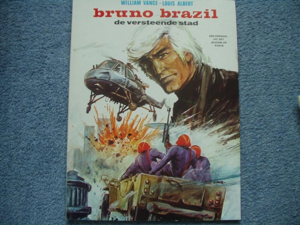 Bruno brazil, versteende stad, uitgeverij helmond, jaren 70, Eén stripboek, Ophalen of Verzenden, Zo goed als nieuw