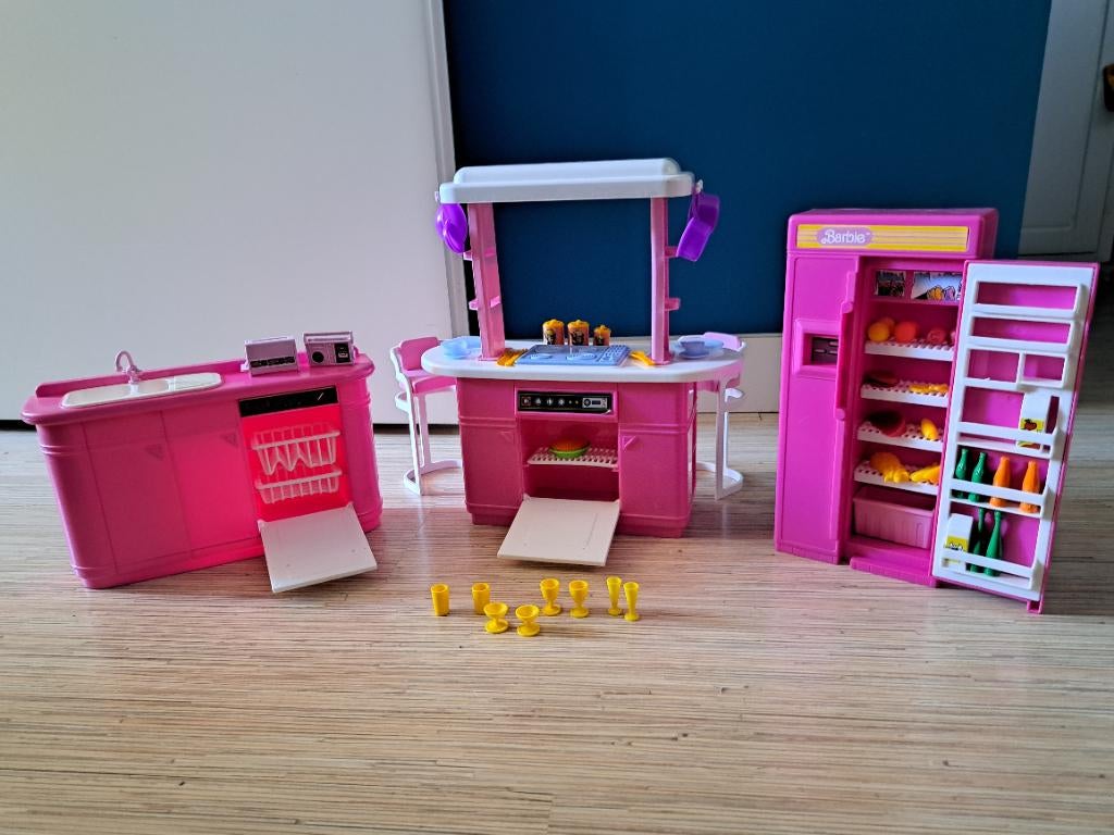 Barbie keuken, Ophalen of Verzenden, Gebruikt, Barbie