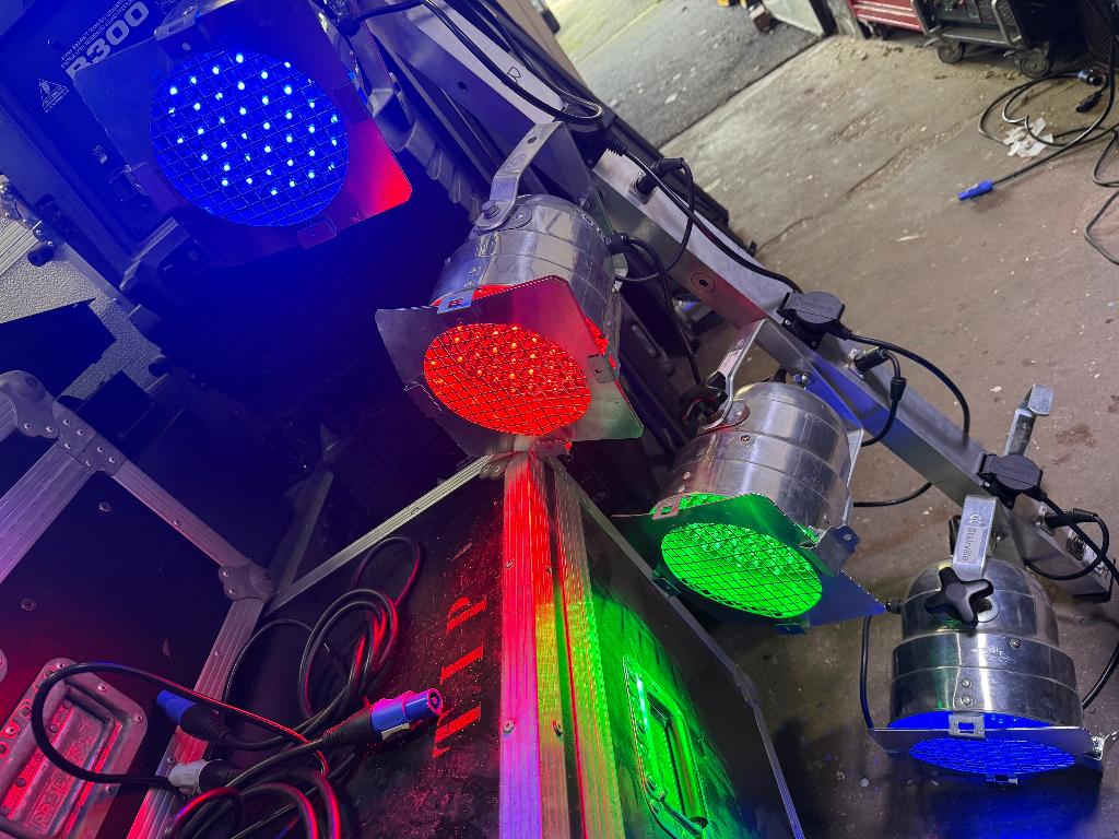 2x Stairville LED Par RGB DMX Fourbar, Muziek en Instrumenten, Licht en Laser, Ophalen of Verzenden, Gebruikt, Licht